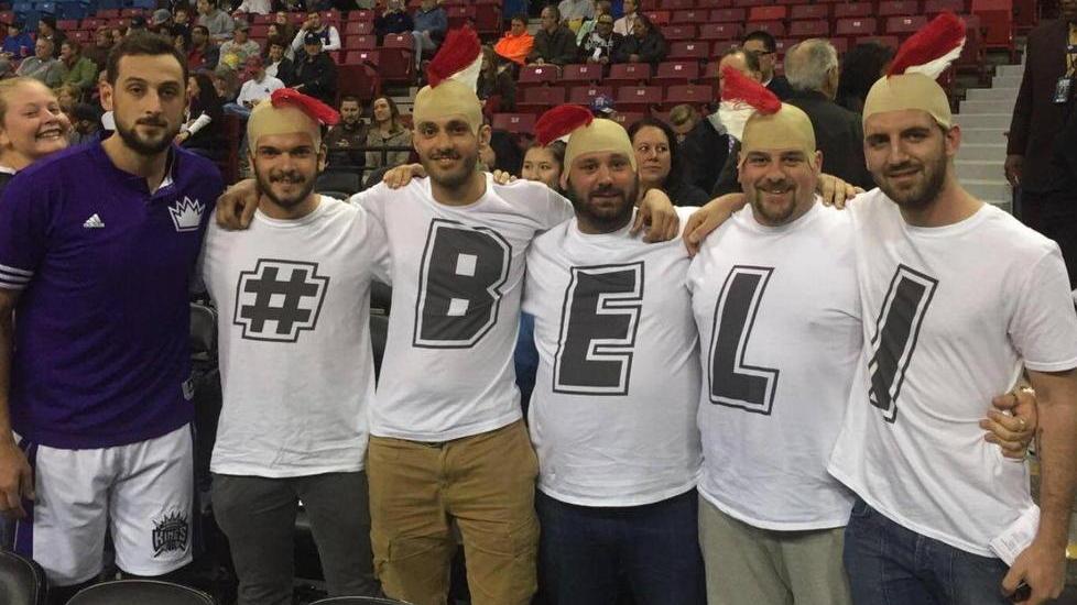 I cinque pietrasantini con Belinelli nel Palasport di Sacramento