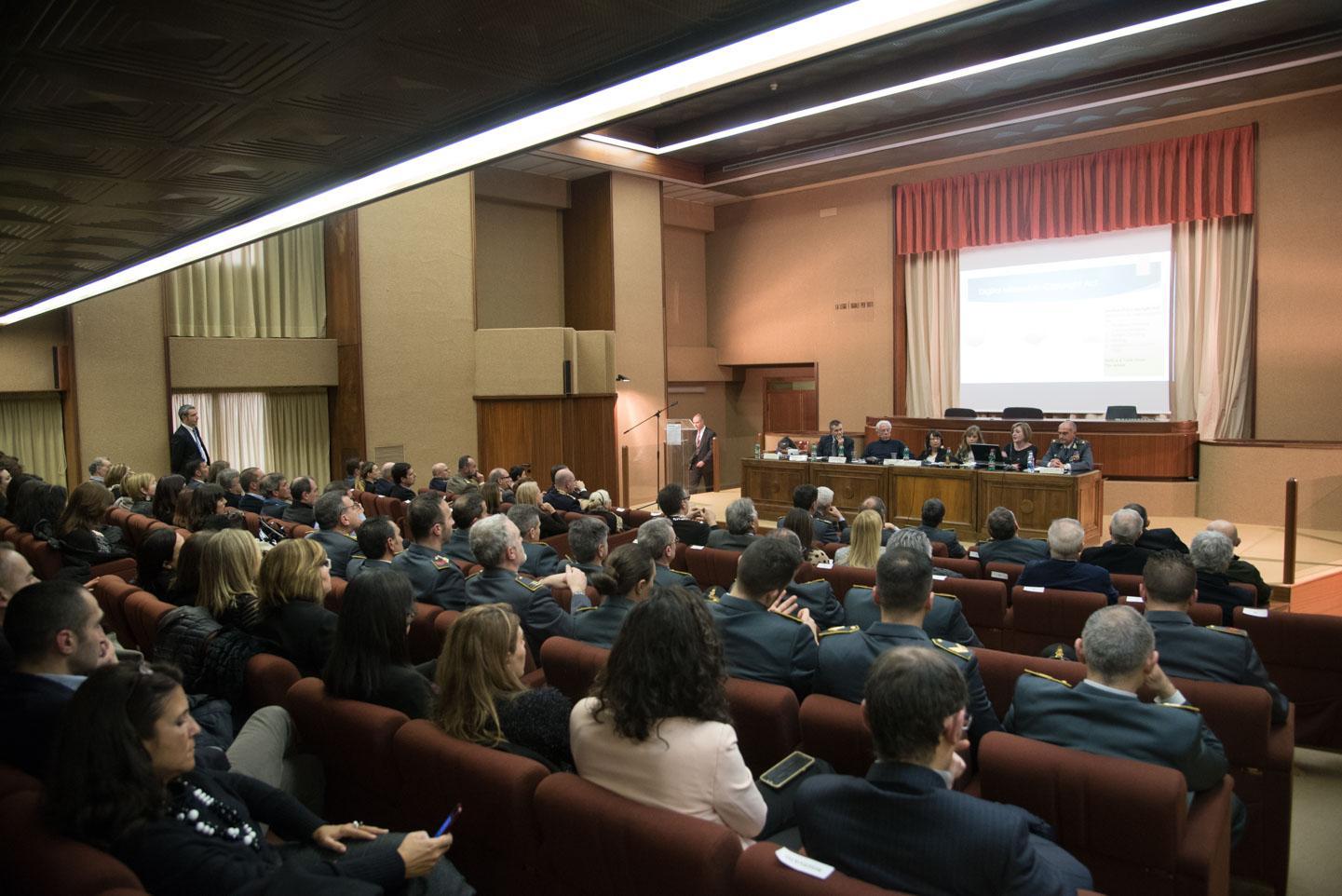 Il convegno sul diritto d'autore al palazzo di giustizia (foto Mario Rosas)