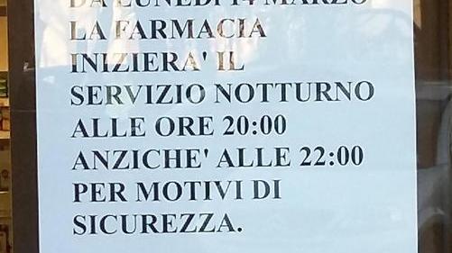 “Coprifuoco” in farmacia dopo l’ennesima rapina