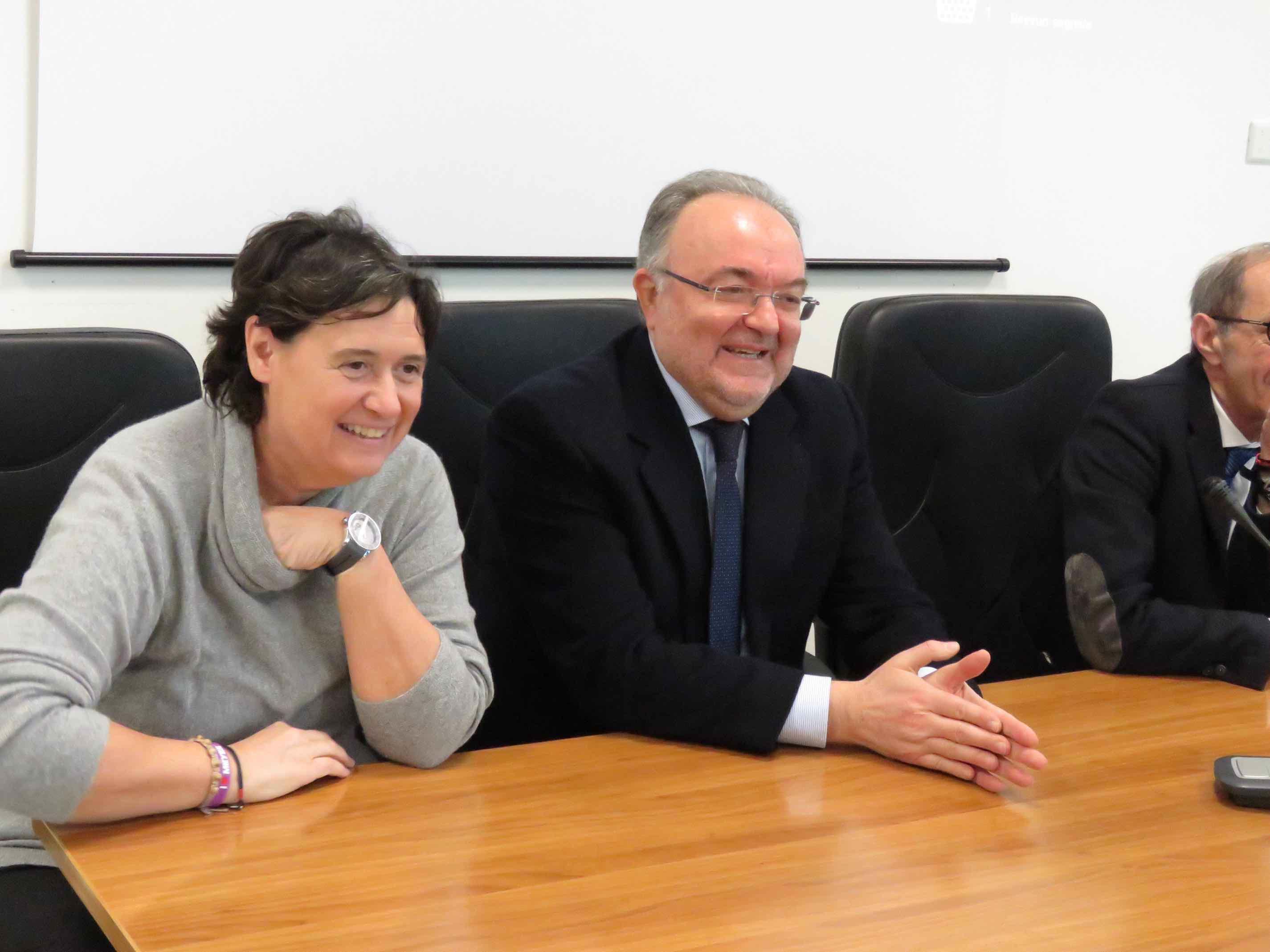 A sinistra l'assessore Saccardi con il direttore Morello 