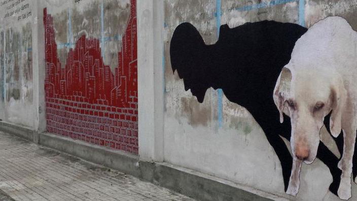 Vandali in azione, murales danneggiati