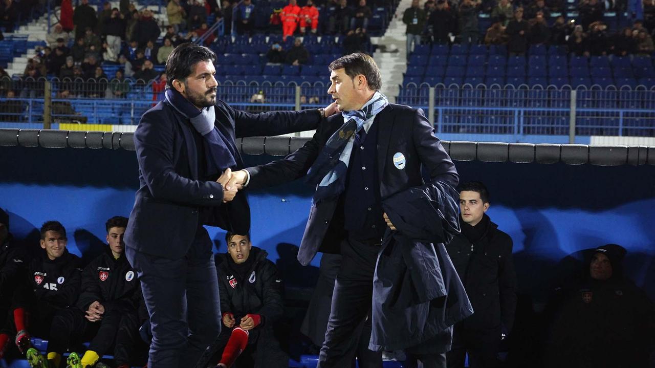 I tecnici di Pisa e Spal, Gennaro "Rino" Gattuso e Leonardo Semplici