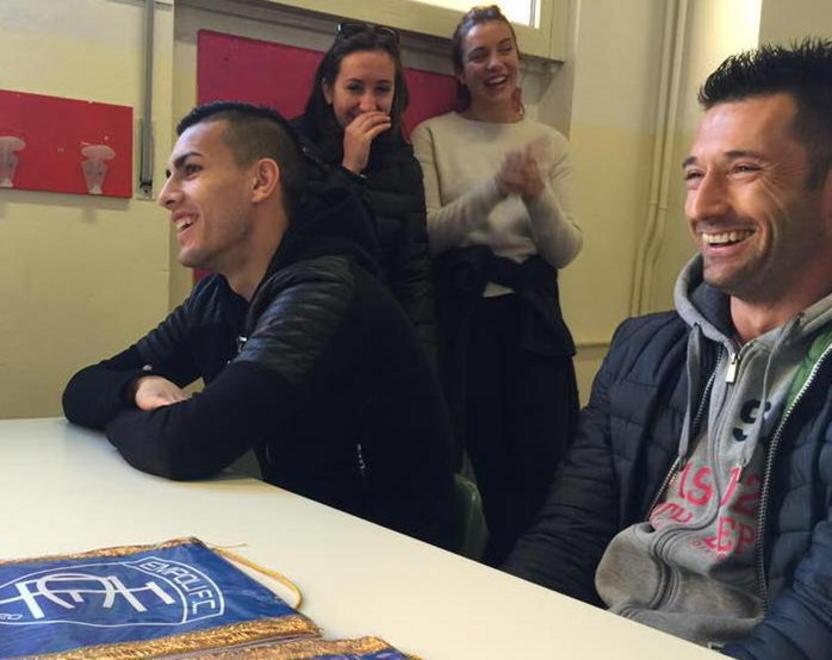 Paredes e Pugliesi alla Scuola del tifo