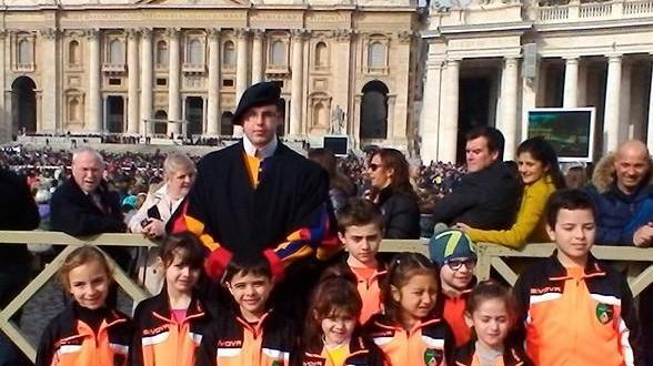 I bambini della Polisportiva accolti da Papa Francesco