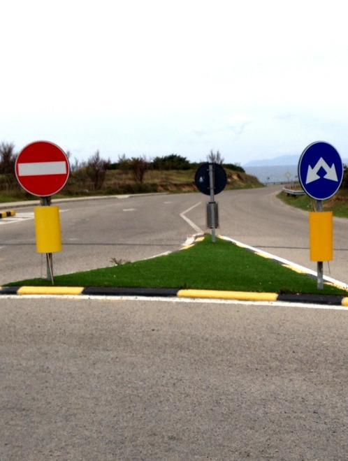 Zona pedonale nel litorale costiero 