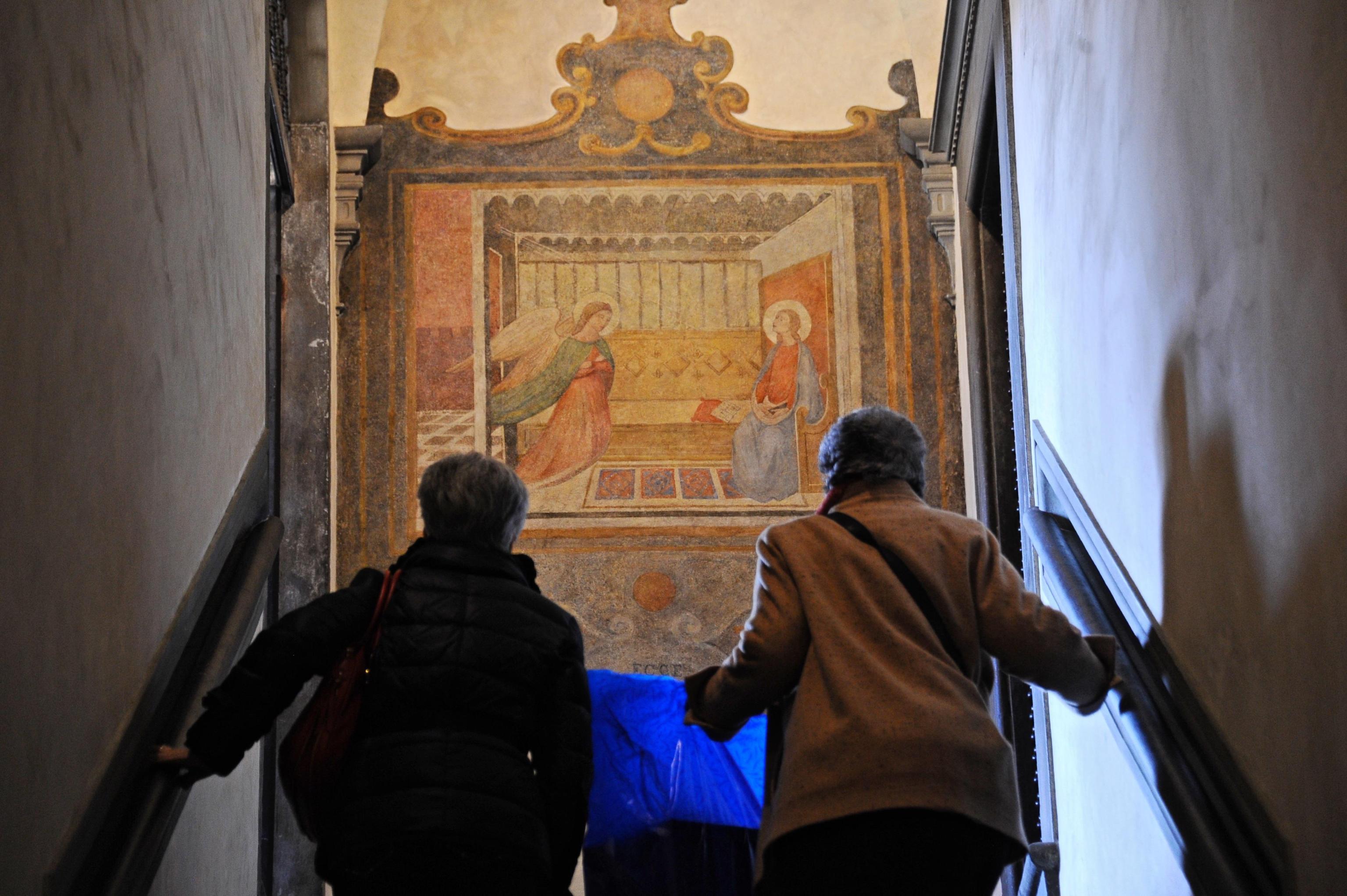 L'affresco dell'Annunciazione restaurato