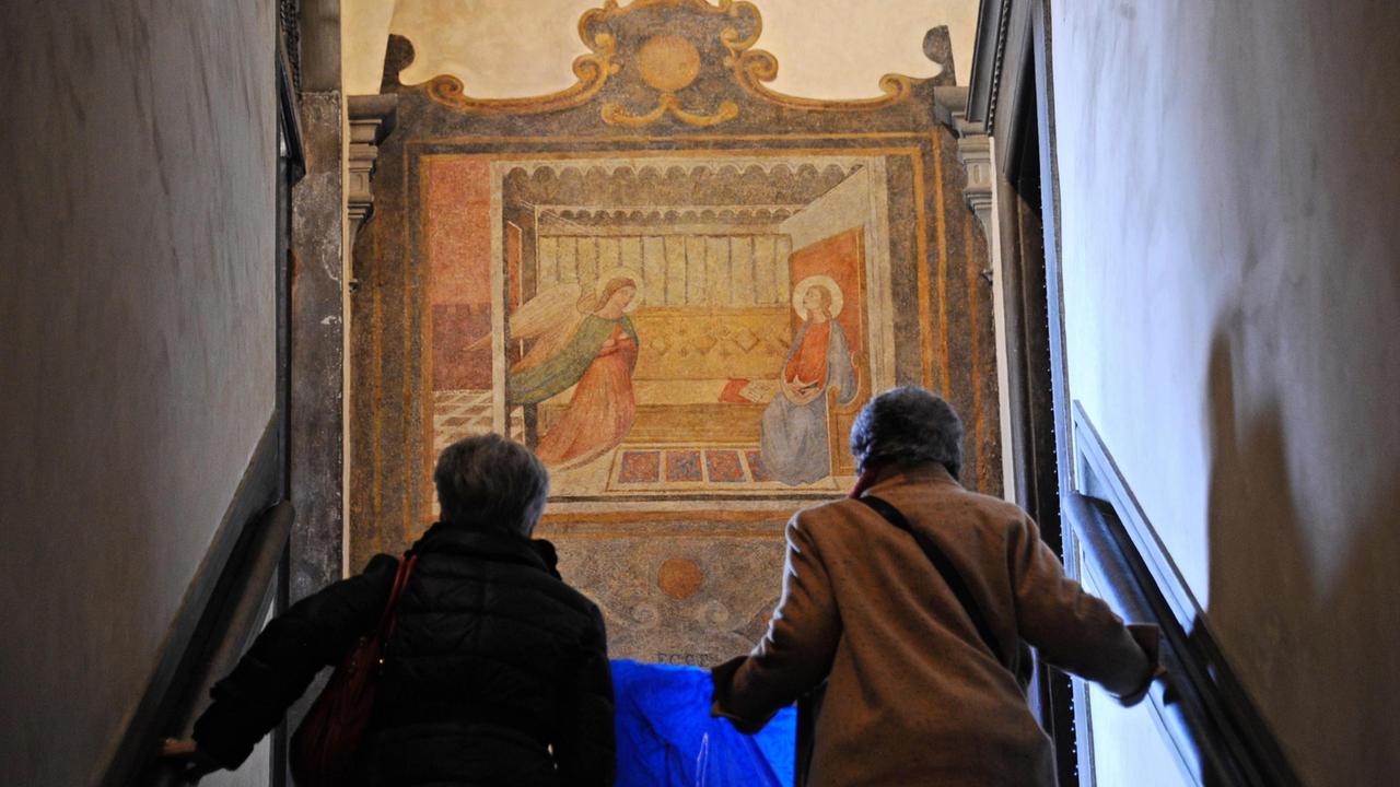 L'affresco dell'Annunciazione restaurato