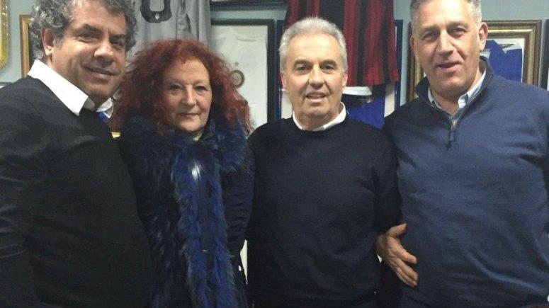 Il sindaco di Massa Cozzile Marzia Niccoli con i dirigenti del Margine Coperta