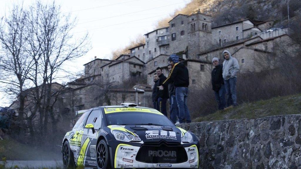 Rudy Michelini impegnato in prova speciale al Ciocco