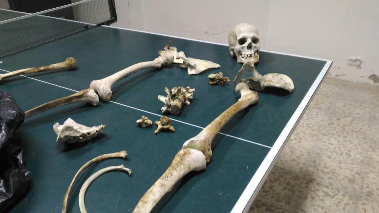 Gonnesa, ritrovato uno scheletro umano