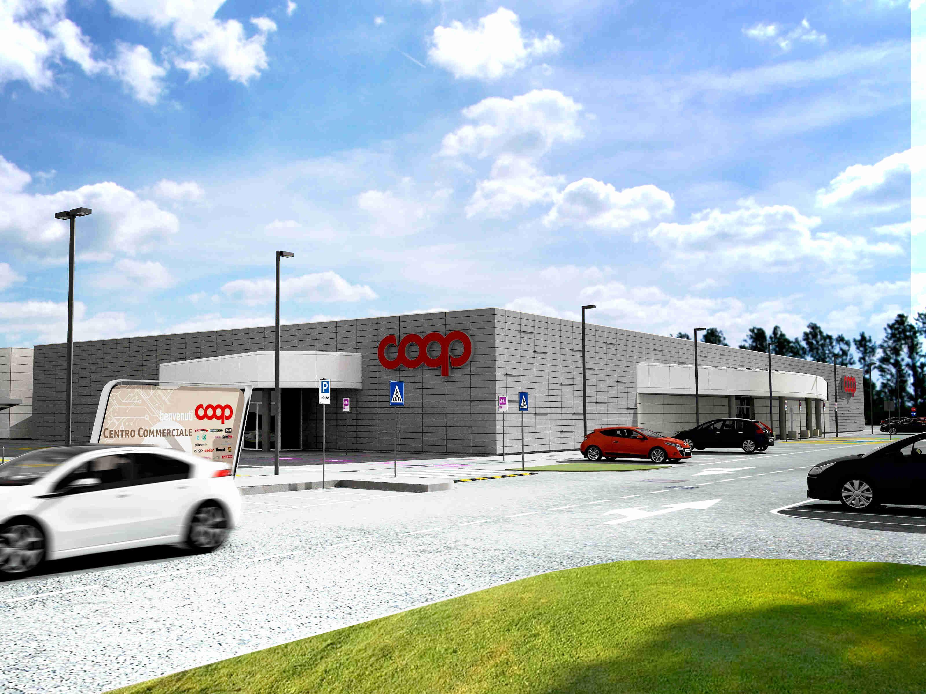 Il rendering della nuova Coop