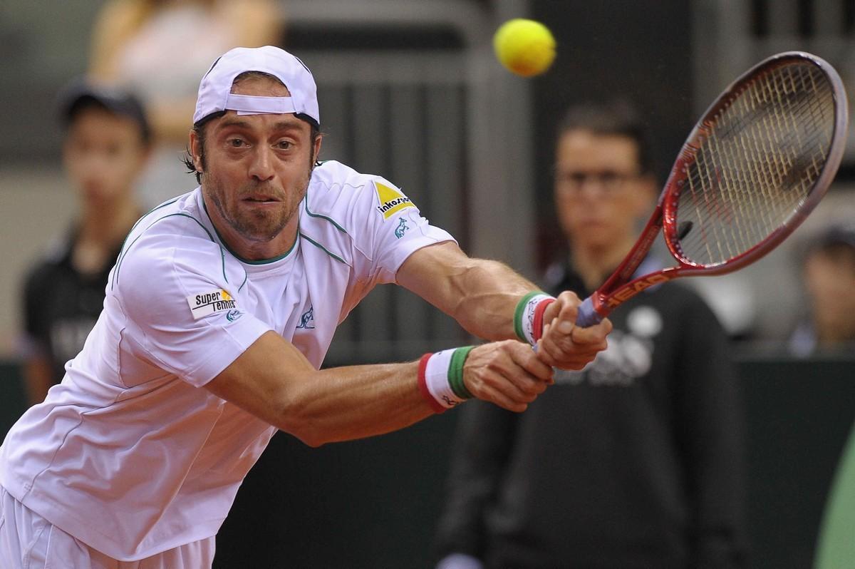 Paolo Lorenzi in azione 