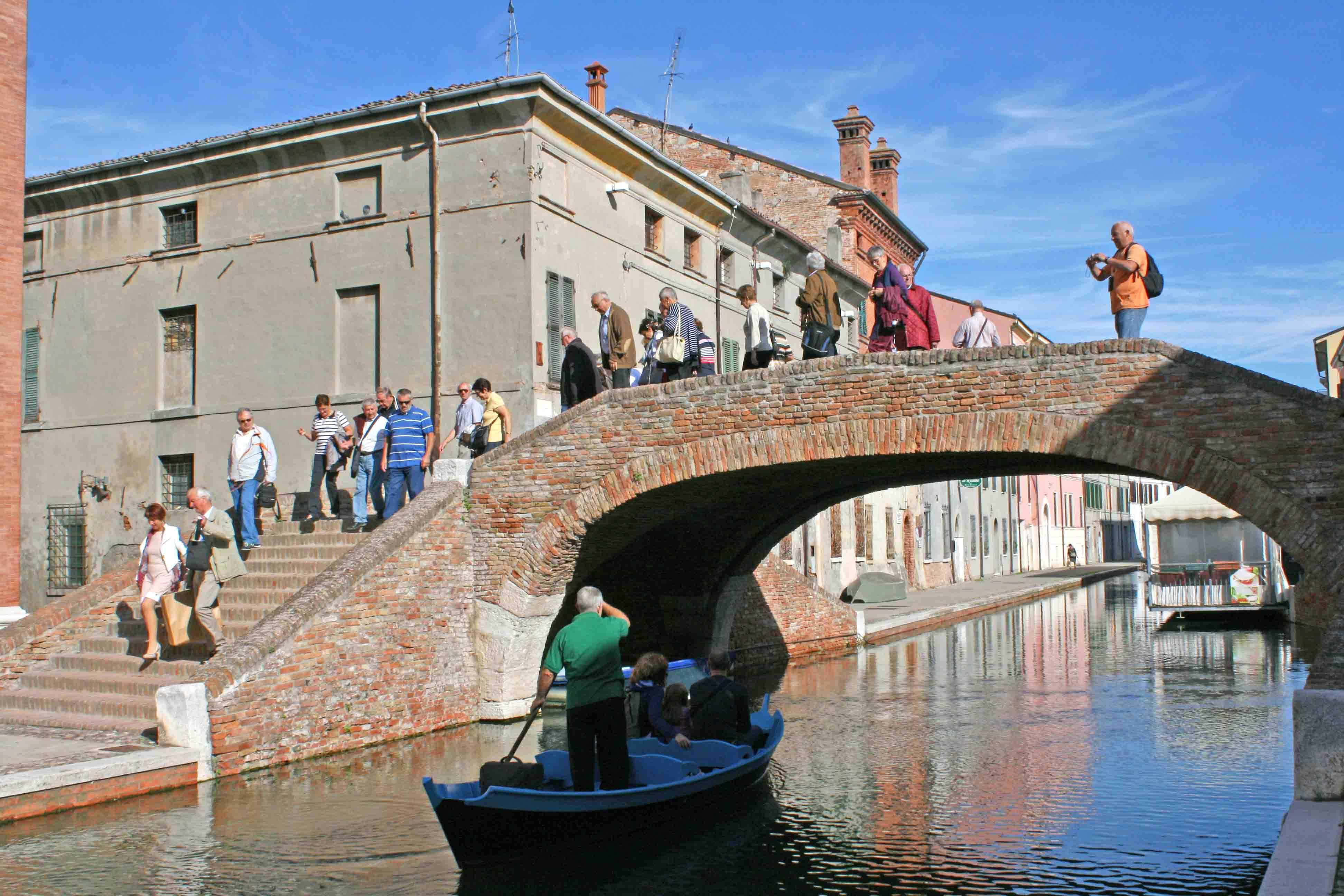 Il centro cittadino di Comacchio