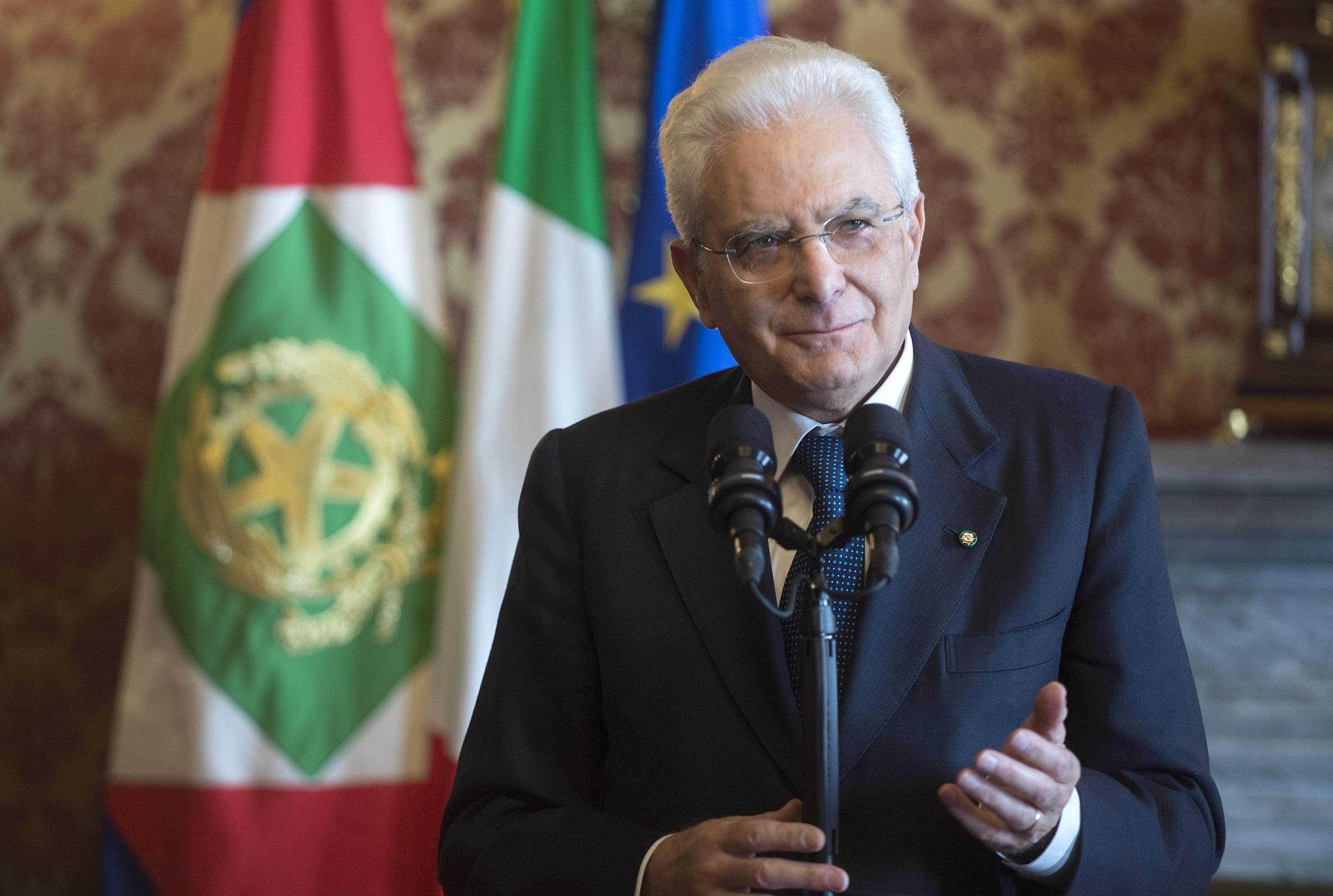 Il presidente Sergio Mattarella