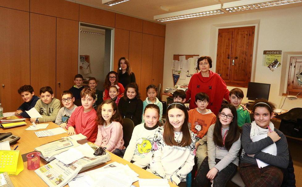 La quinta classe di Lazzeretto in redazione