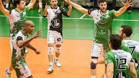 I giocatori della Imballplast Arno Castelfranco sul parquet