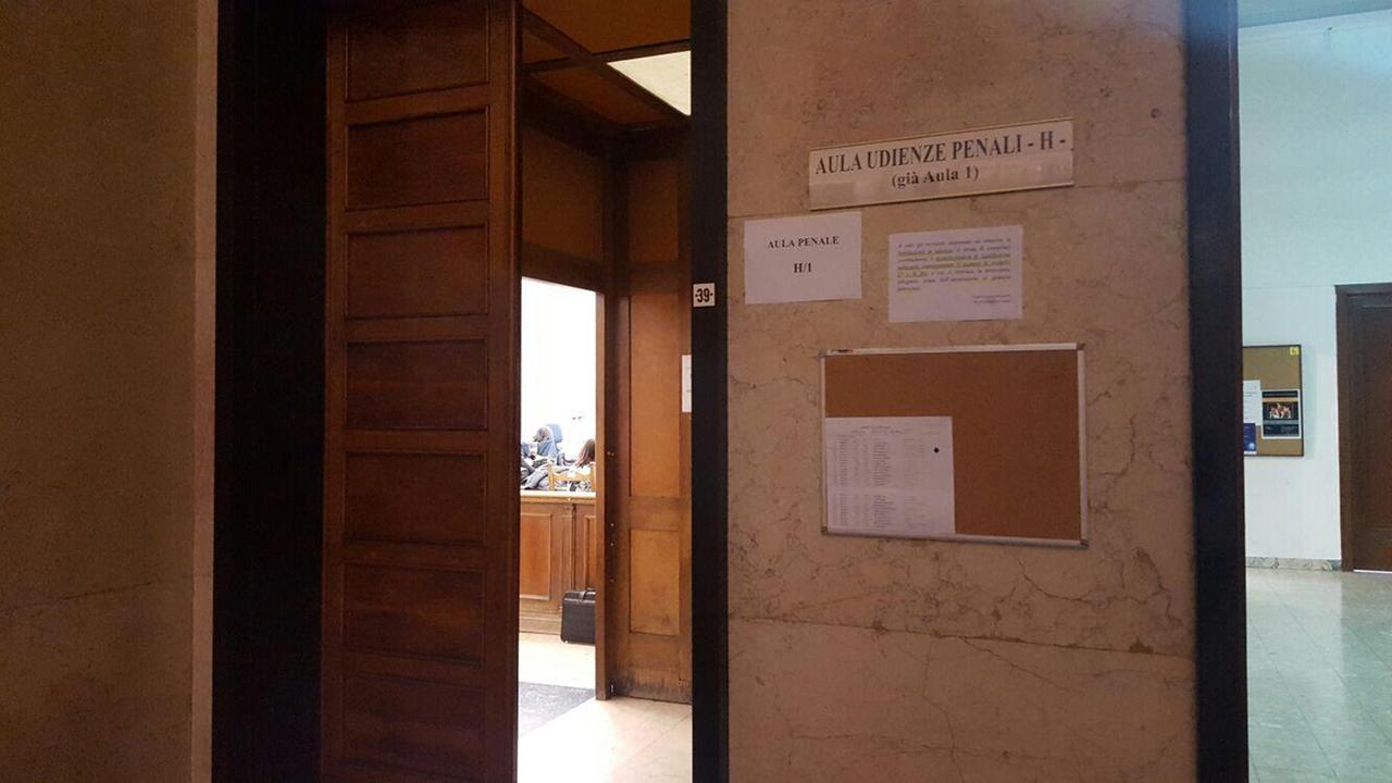L'aula del tribunale penale di Sassari