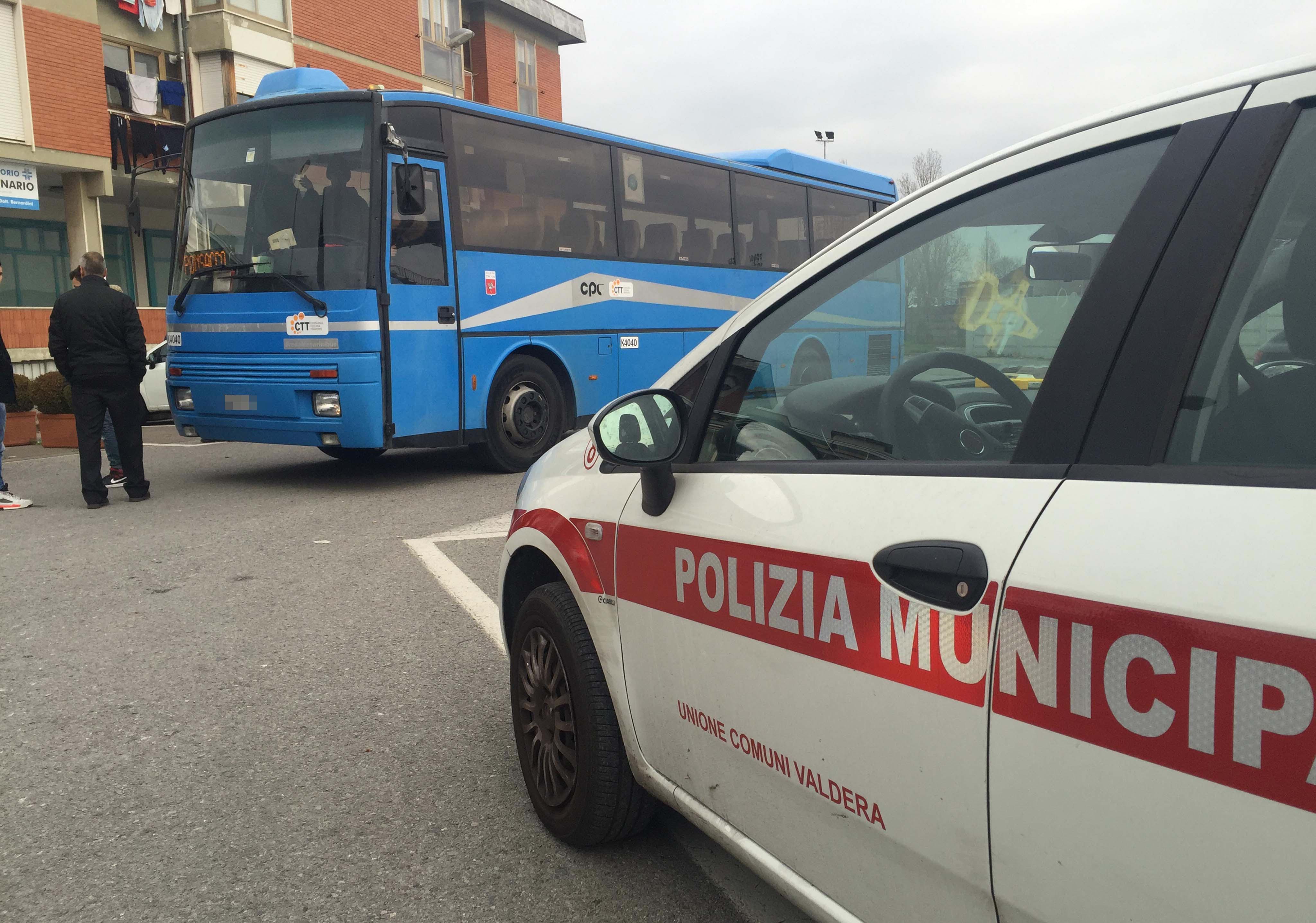 L'autobus che ha investito lo studente a Ponsacco