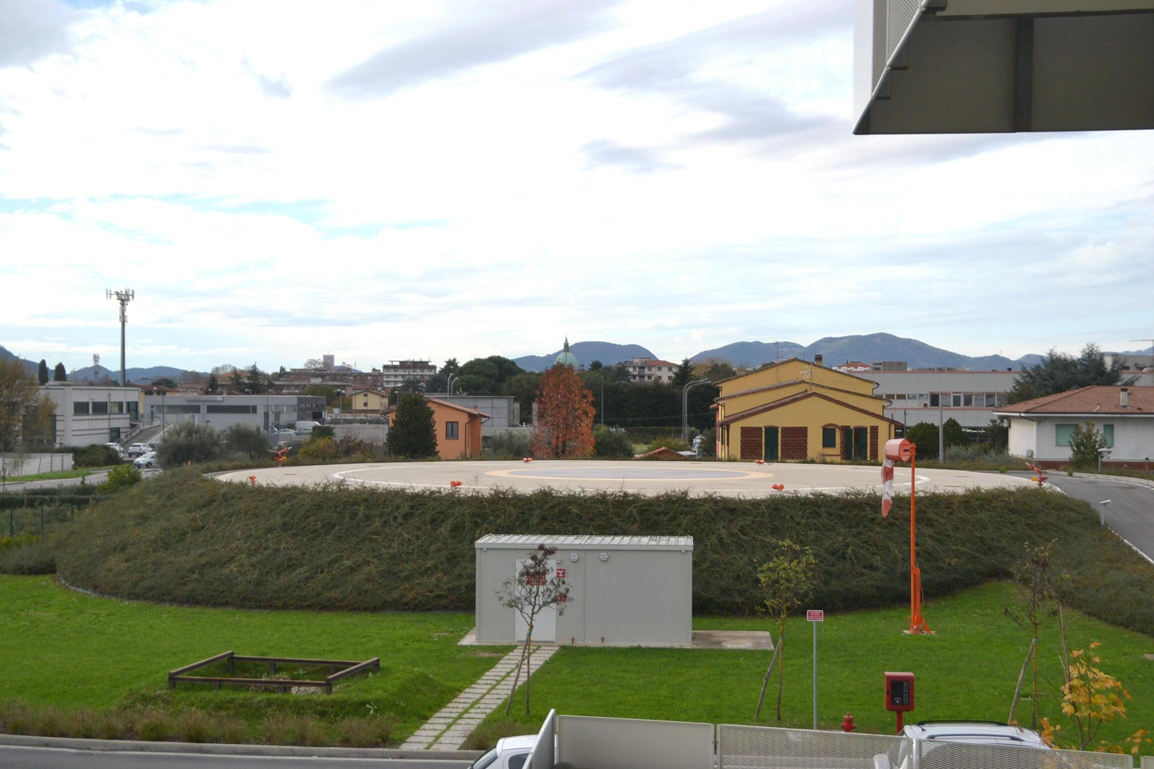 La piazzola dell'elisoccorso al San Luca
