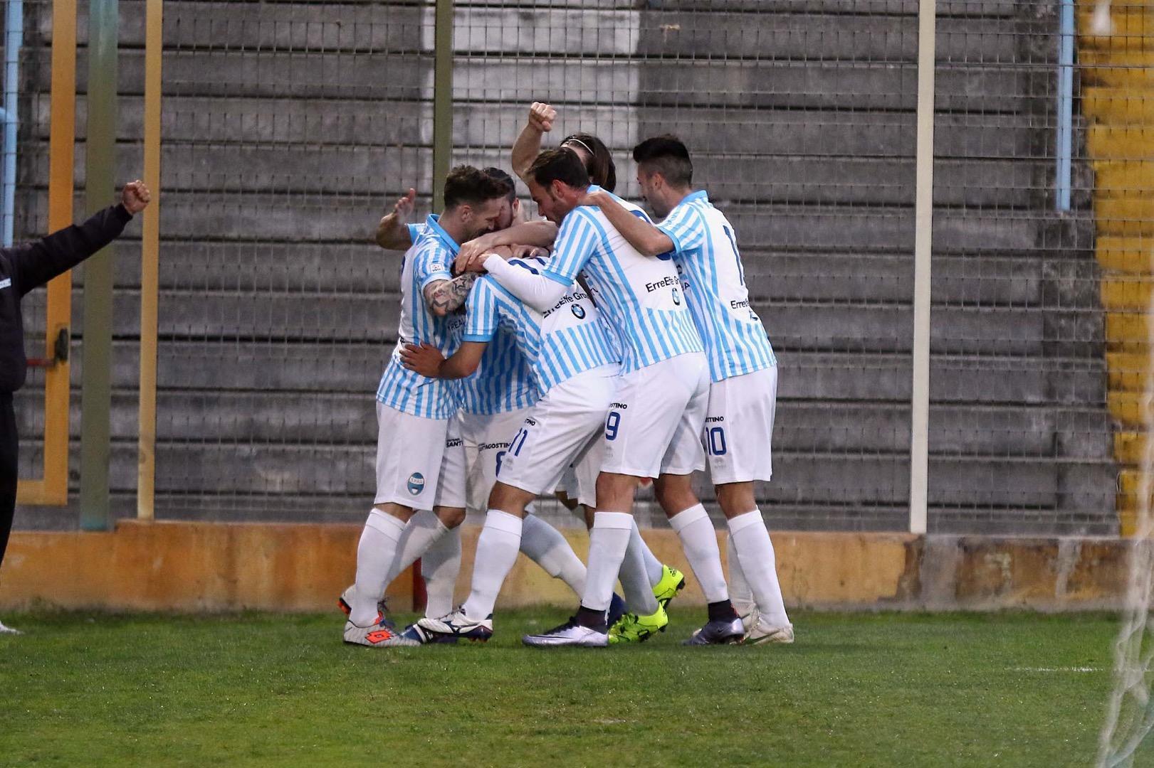 L'esultanza della Spal