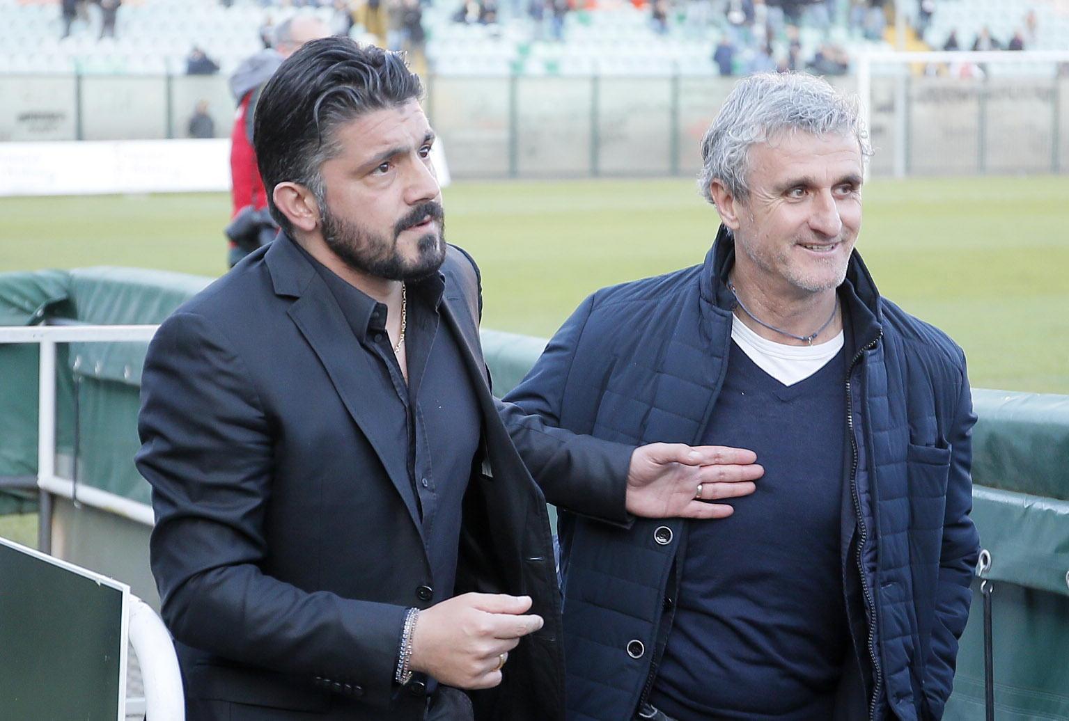 I due tecnici Gattuso e Carboni (Muzzi)