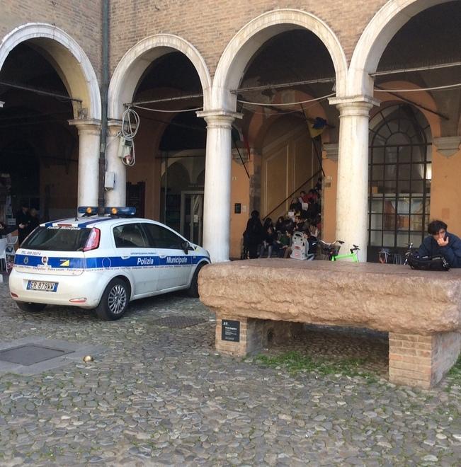 Il parcheggio nel sito Unesco