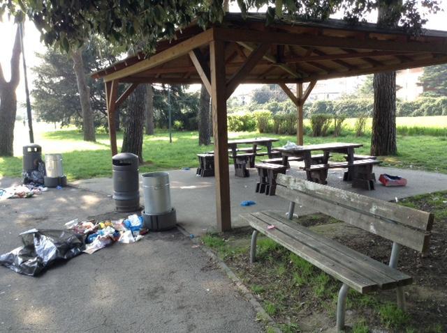 I giardini di via Campaccio, luogo dell'omicidio (foto Batavia)