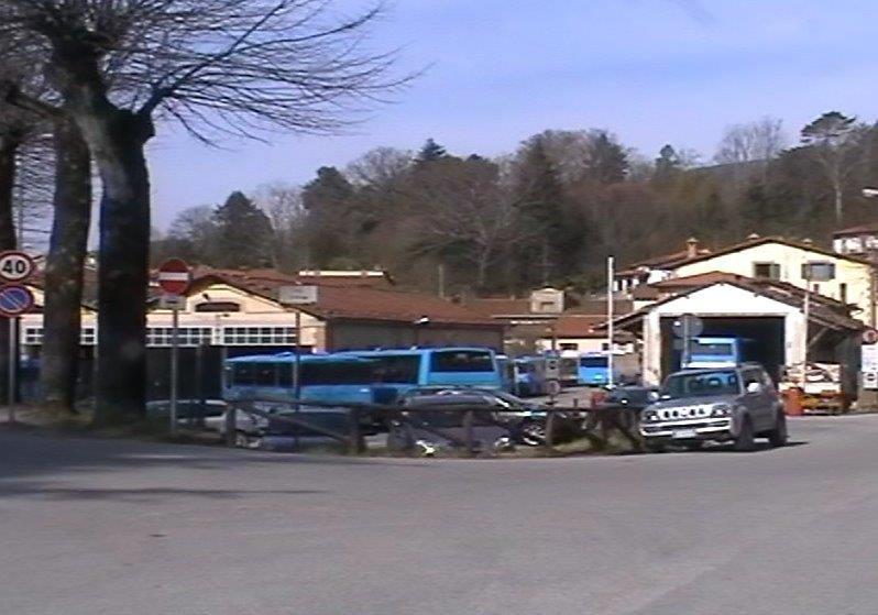 La stazione Copit di San Marcello col deposito degli autobus