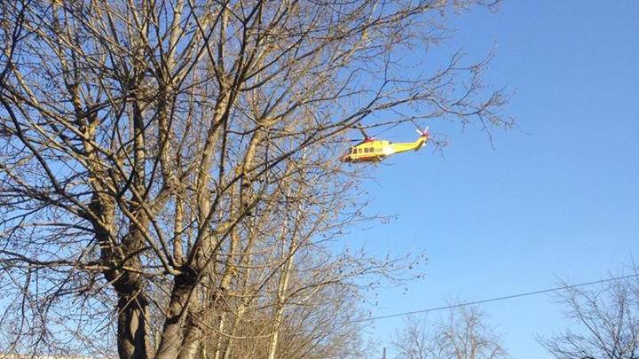 Motociclista ferito in un incidente