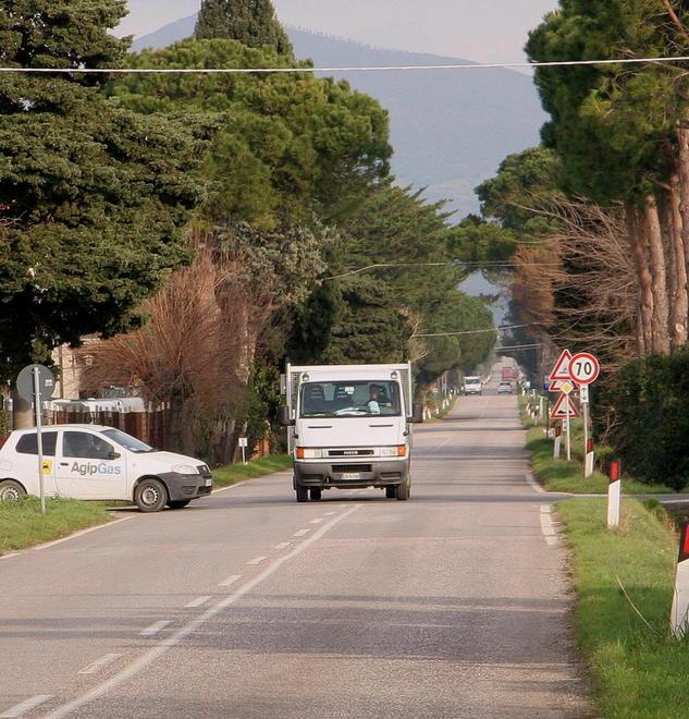 Una veduta dello stradone della Torre