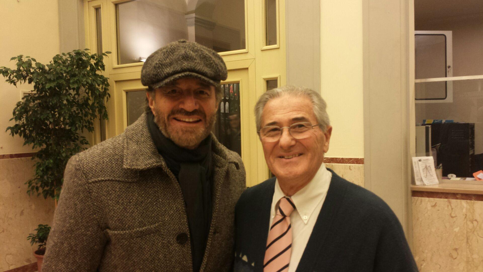 Marcello Mencagli con Christian De Sica