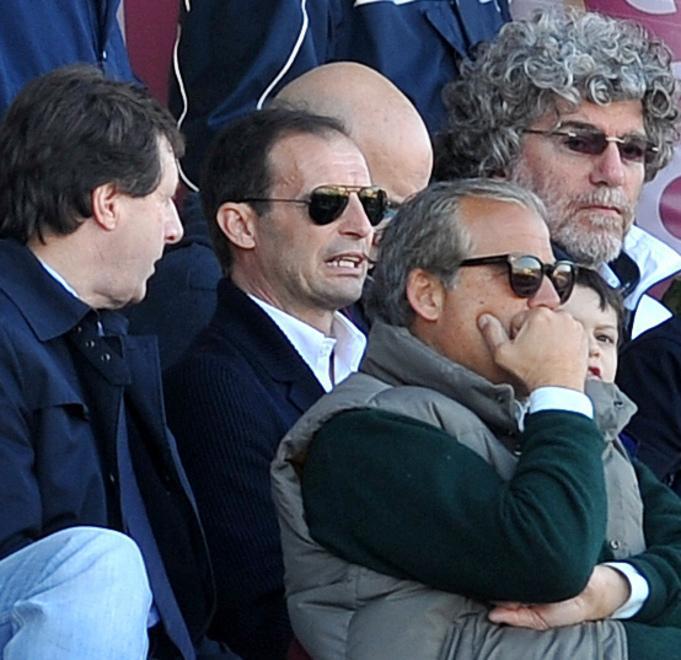 E in tribuna al Picchi spunta anche il tecnico della Juventus Max Allegri 