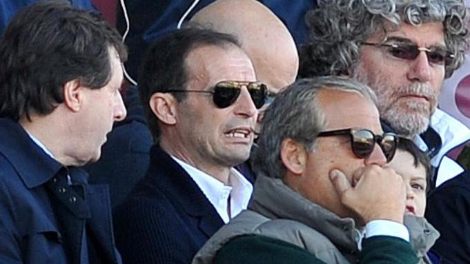 E in tribuna al Picchi spunta anche il tecnico della Juventus Max Allegri