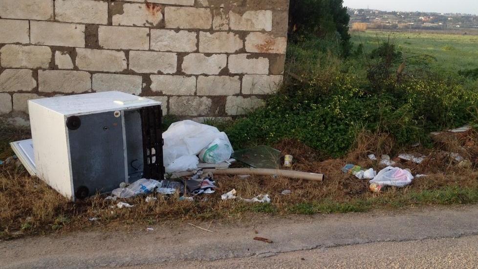 Rifiuti abbandonati a Serralonga