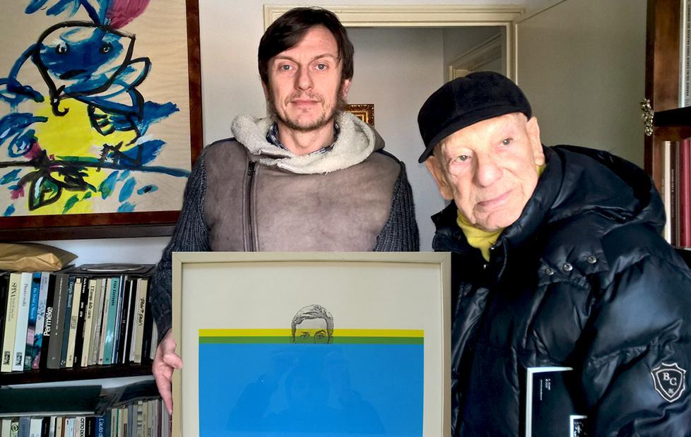 Franco Farina abbraccia i ragazzi del Dante Bighi 