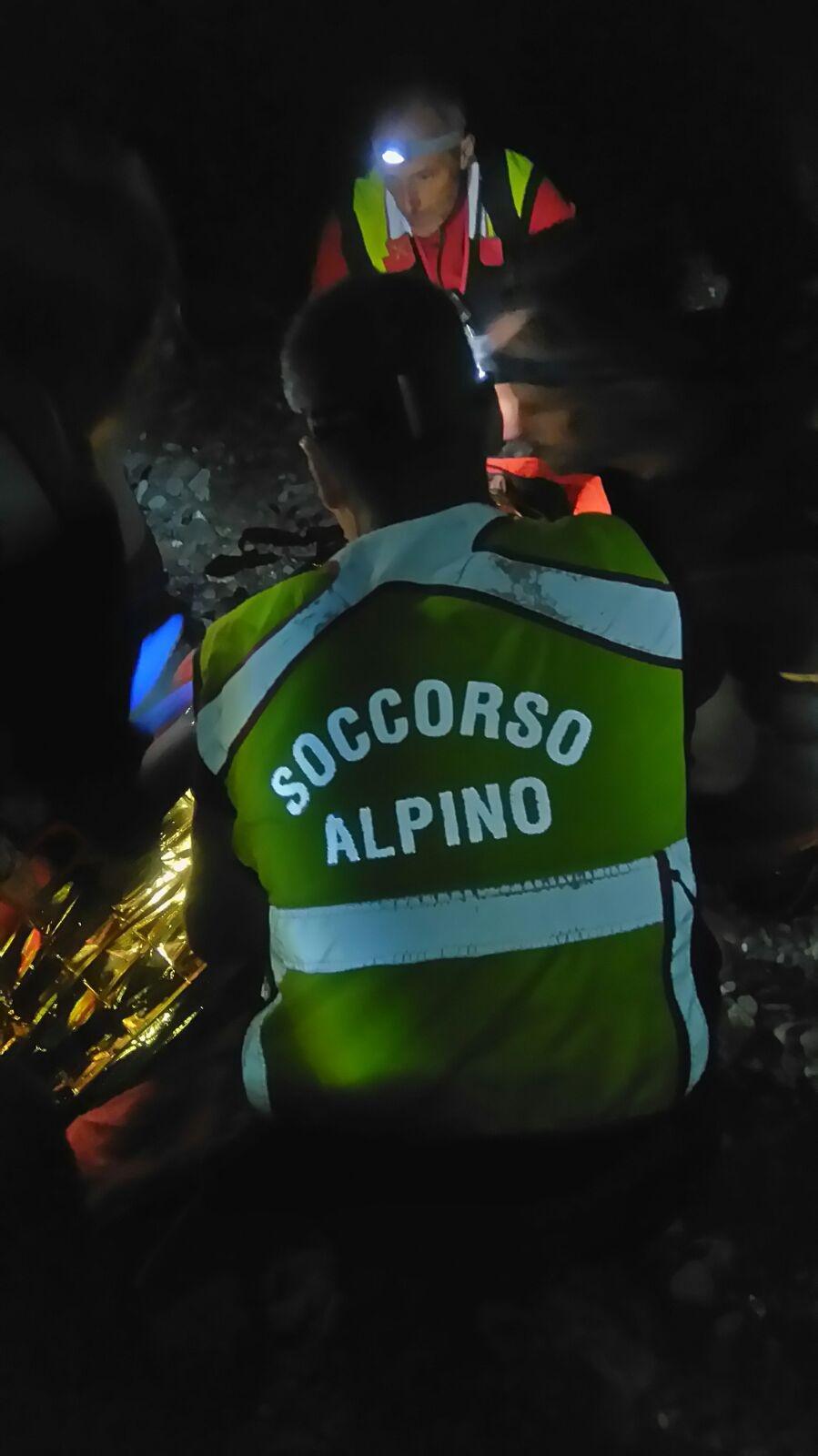 L'intervento del Soccorso Alpino sul Monte Giovo
