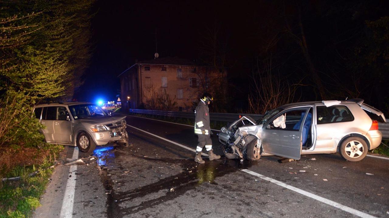 La scena che si è presentata ai soccorritori a San Donnino in via Vignolese