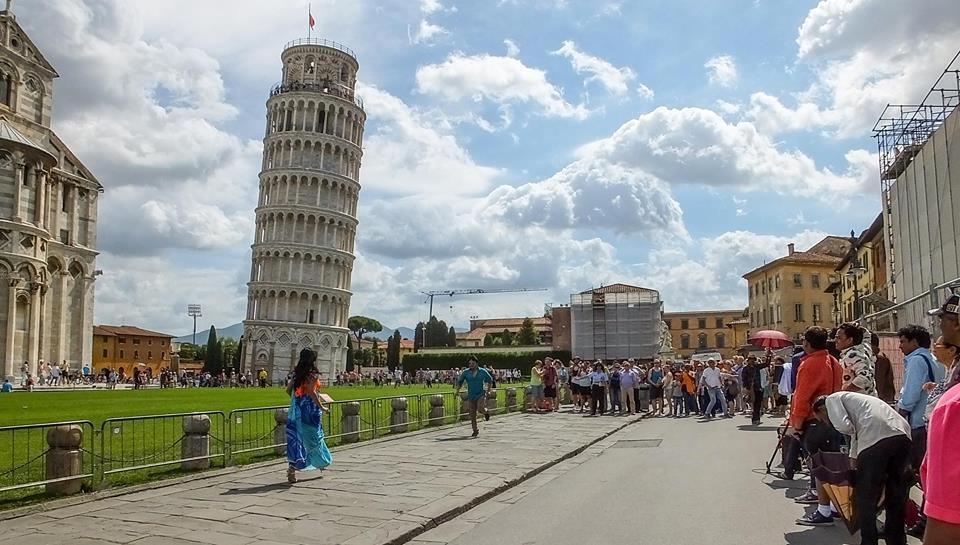 La scena di un film girata in Piazza dei Miracoli