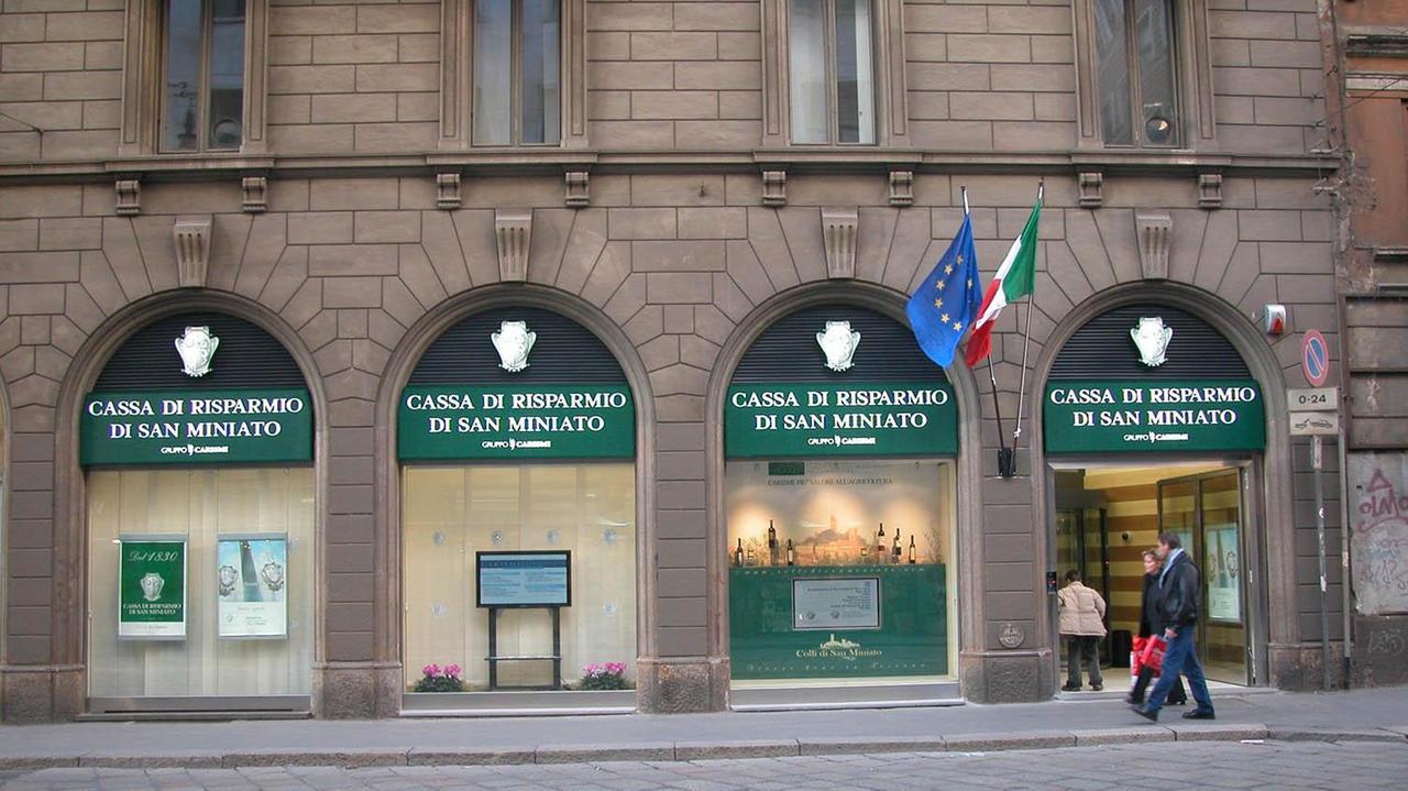 Una filiale della Cassa di Risparmio di San MIniato