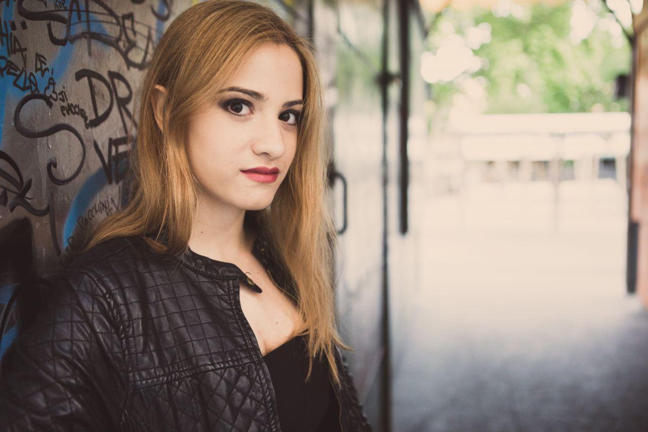 L'attrice Carlotta Bazzu