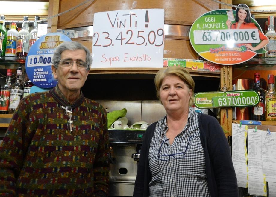 Un 5 da 23mila euro al bar Vernaccia