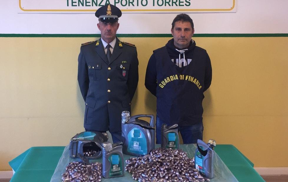 La droga nascosta nell’olio Bloccato carico di Pasqua 
