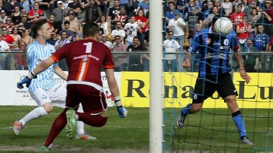 Il gol del 2-1 di Mannini (foto Muzzi)
