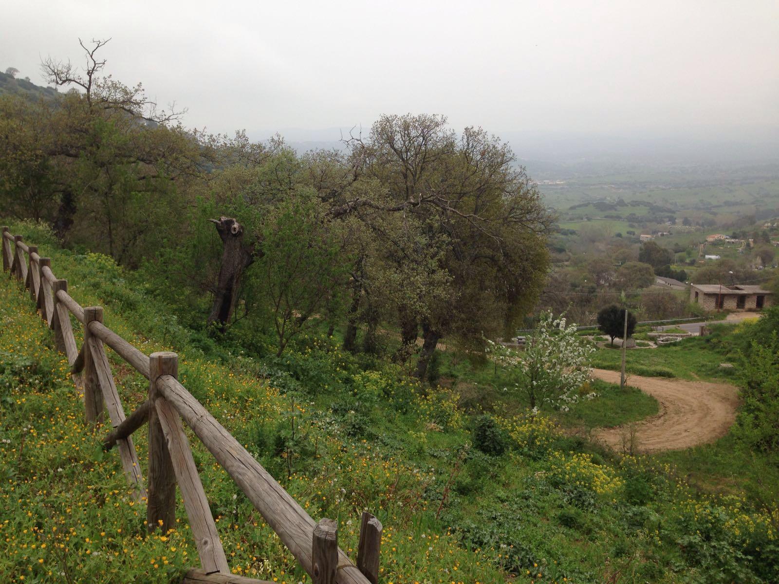 Il parco Ghido, all'ingresso di Oniferi