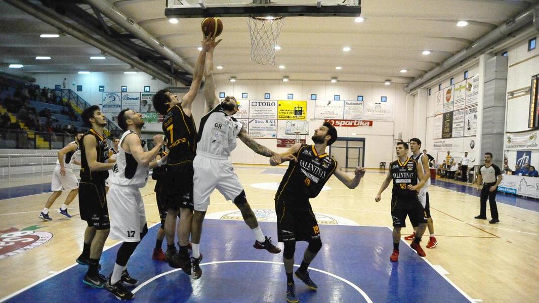 La Gr Services Cecina in azione nel match con il Bottegone (Foto Falorni/Silvi)