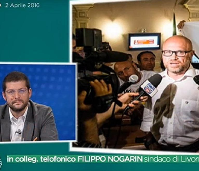 Battibecco in diretta tv tra sindaco e Romano