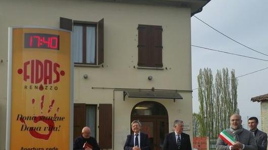 Per la Fidas Renazzo il “totem” in ricordo di Luigi Gallerani