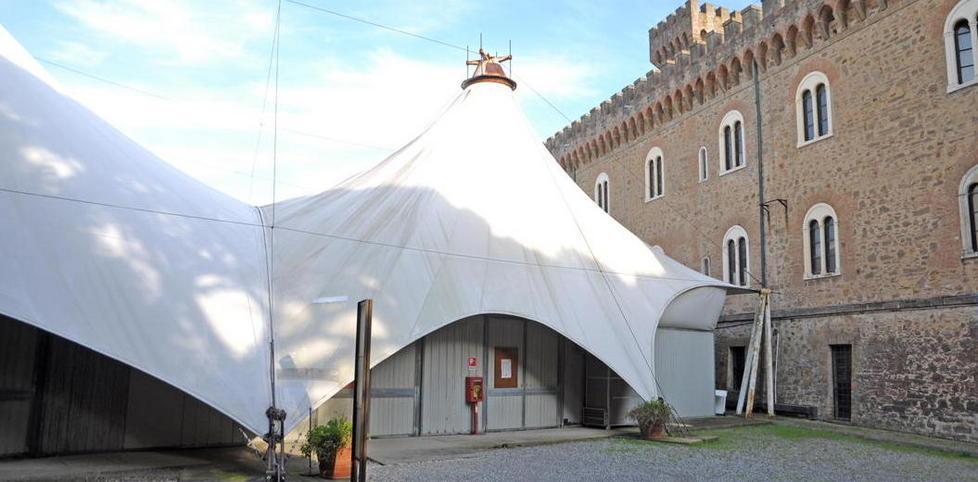 La tensostruttura a lato del Pasquini (foto Falorni/Silvi)