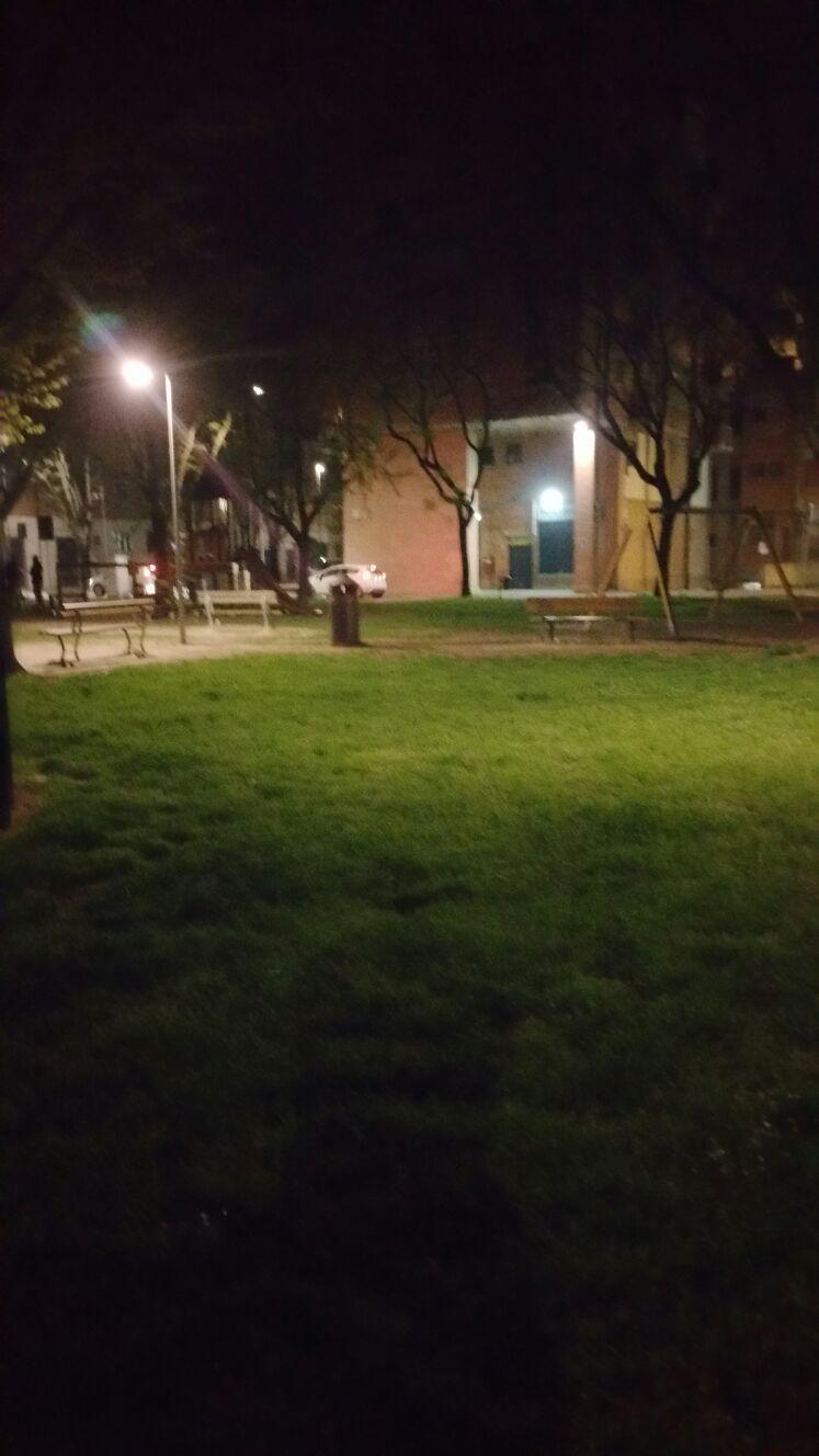 I giardini Gad dell'area sgambamento vuoti