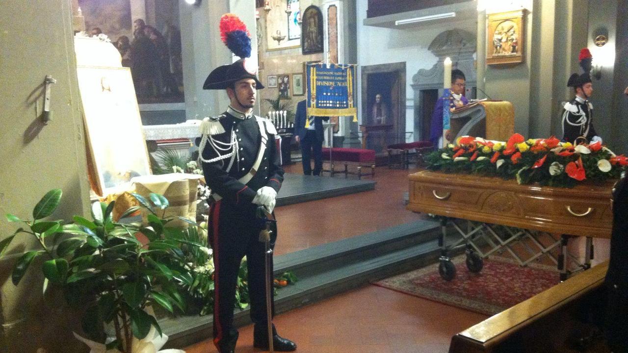 Il funerale di Marchesini nella chiesa di San Michele Arcangelo a Ponte